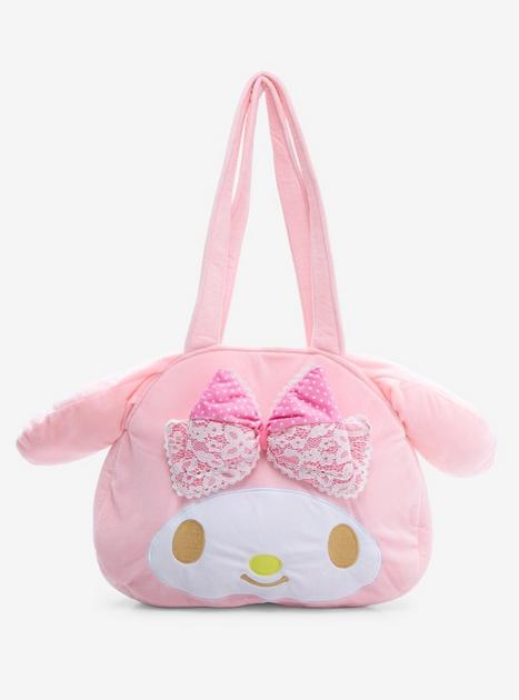 My Melody Lace Bow Plush Tote Bag | Hot Topic