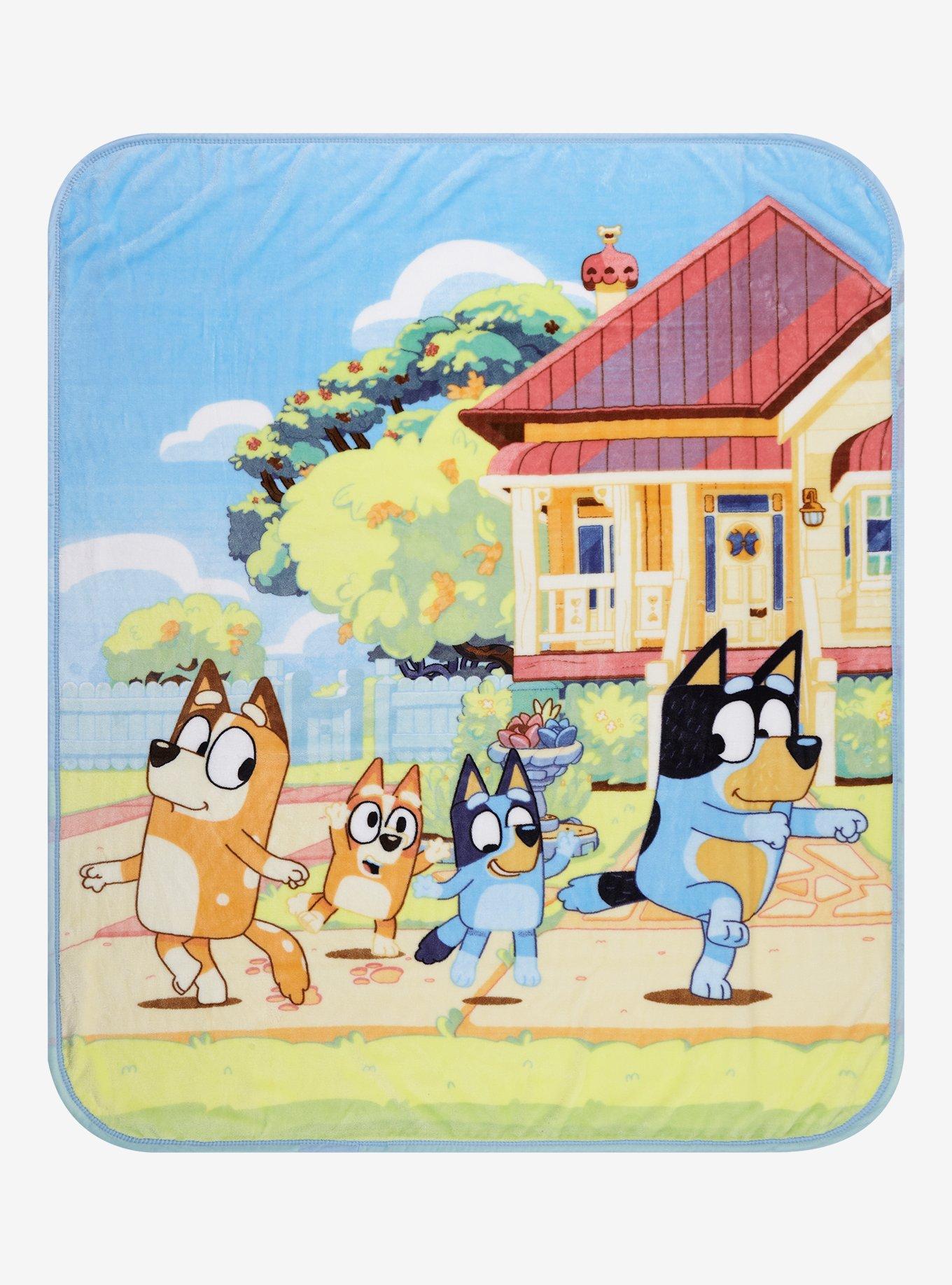 Bluey Family Throw Blanket