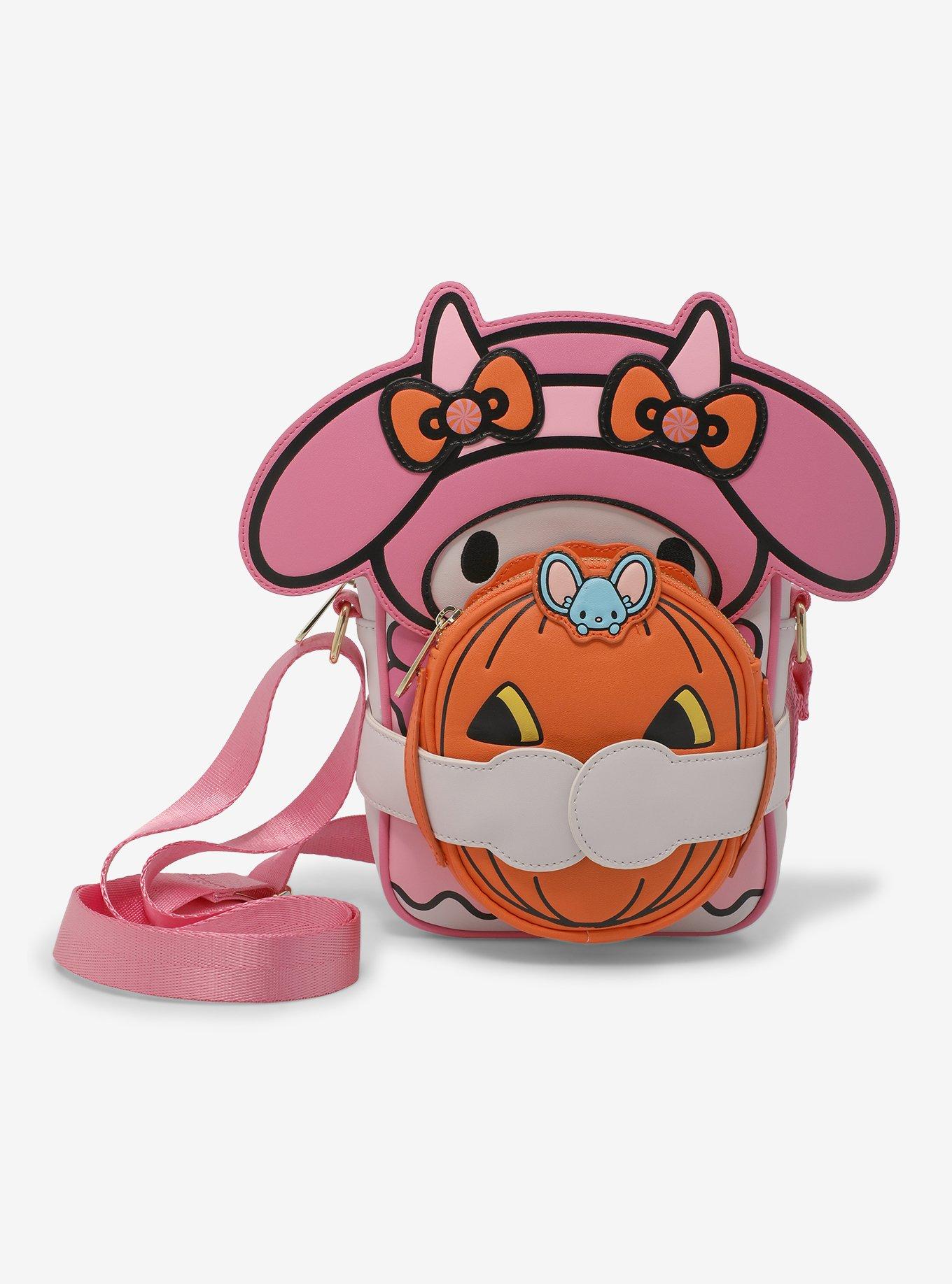 Loungefly My Melody Halloween Pumpkin Crossbody Bag, , hi-res