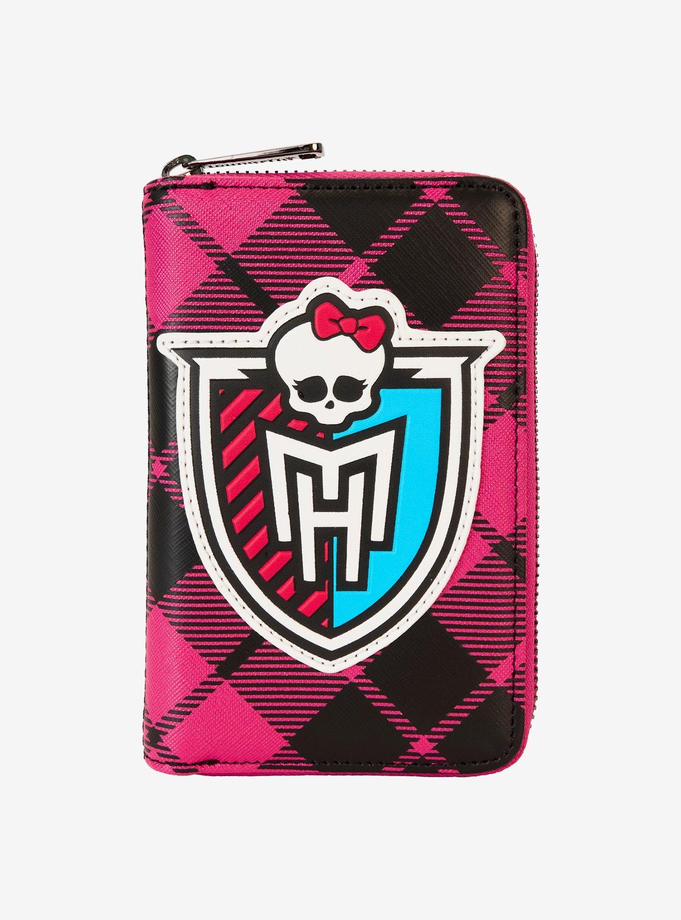 Loungefly Monster High Crest Mini Zipper Wallet, , hi-res