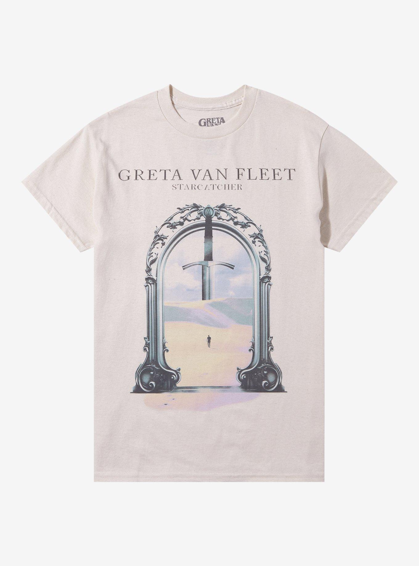 Greta Van Fleet Starcatcher Boyfriend Fit Girls T-Shirt, ICE GREY, hi-res