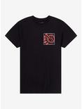 Blink-182 Two-Sided Logo Boyfriend Fit Girls T-Shirt, BLACK, hi-res
