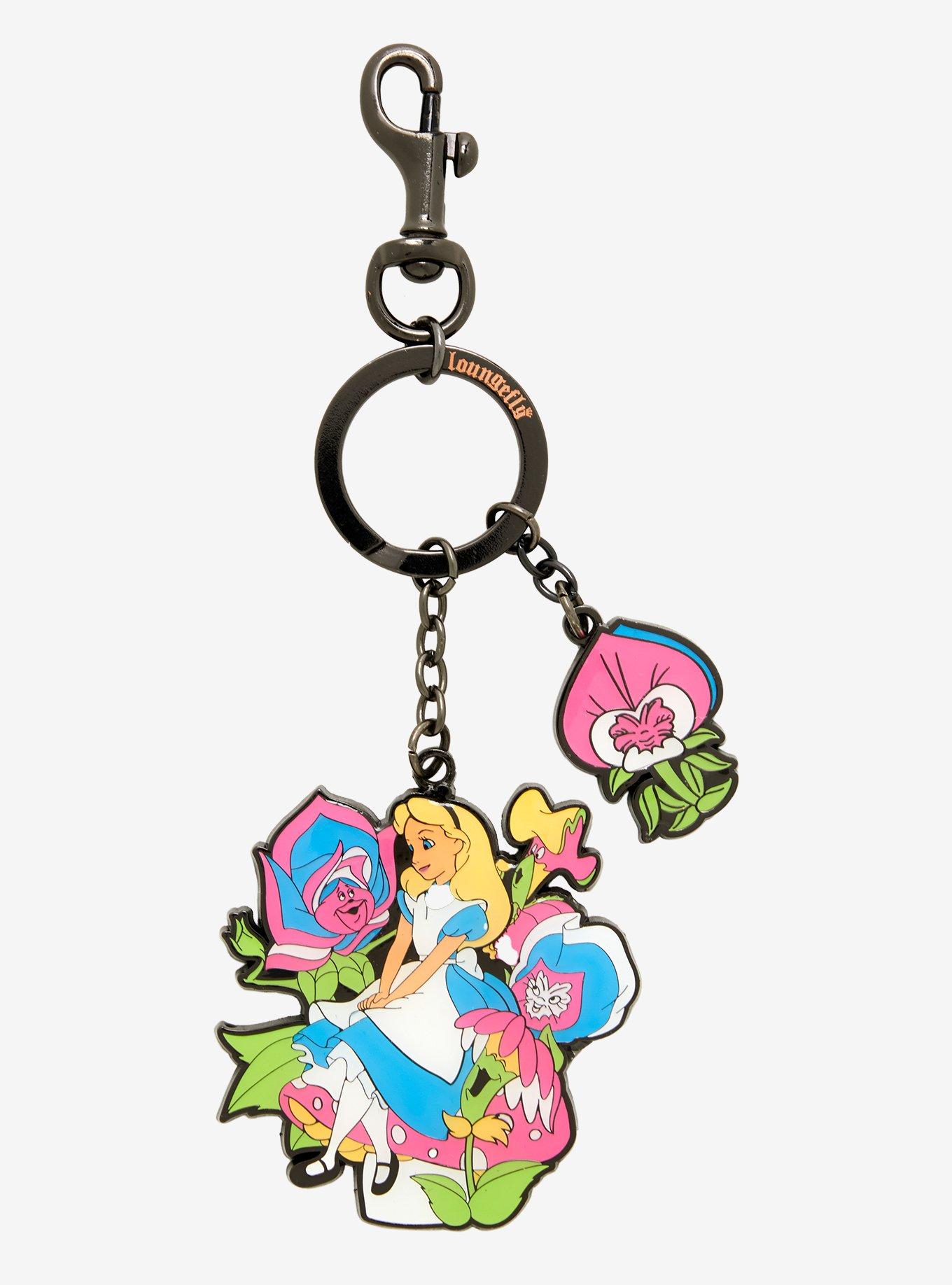 Loungefly Disney Alice in Wonderland Flower Keychain — BoxLunch Exclusive