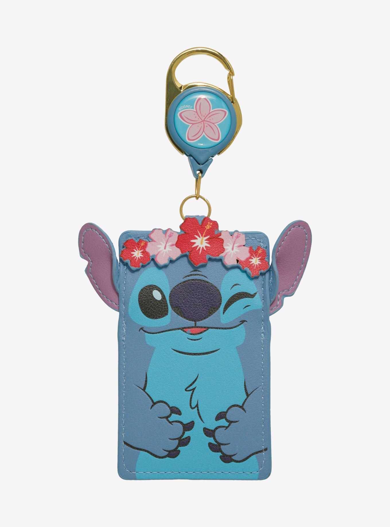 Disney Lilo & Stitch Flower Crown Stitch Retractable Lanyard