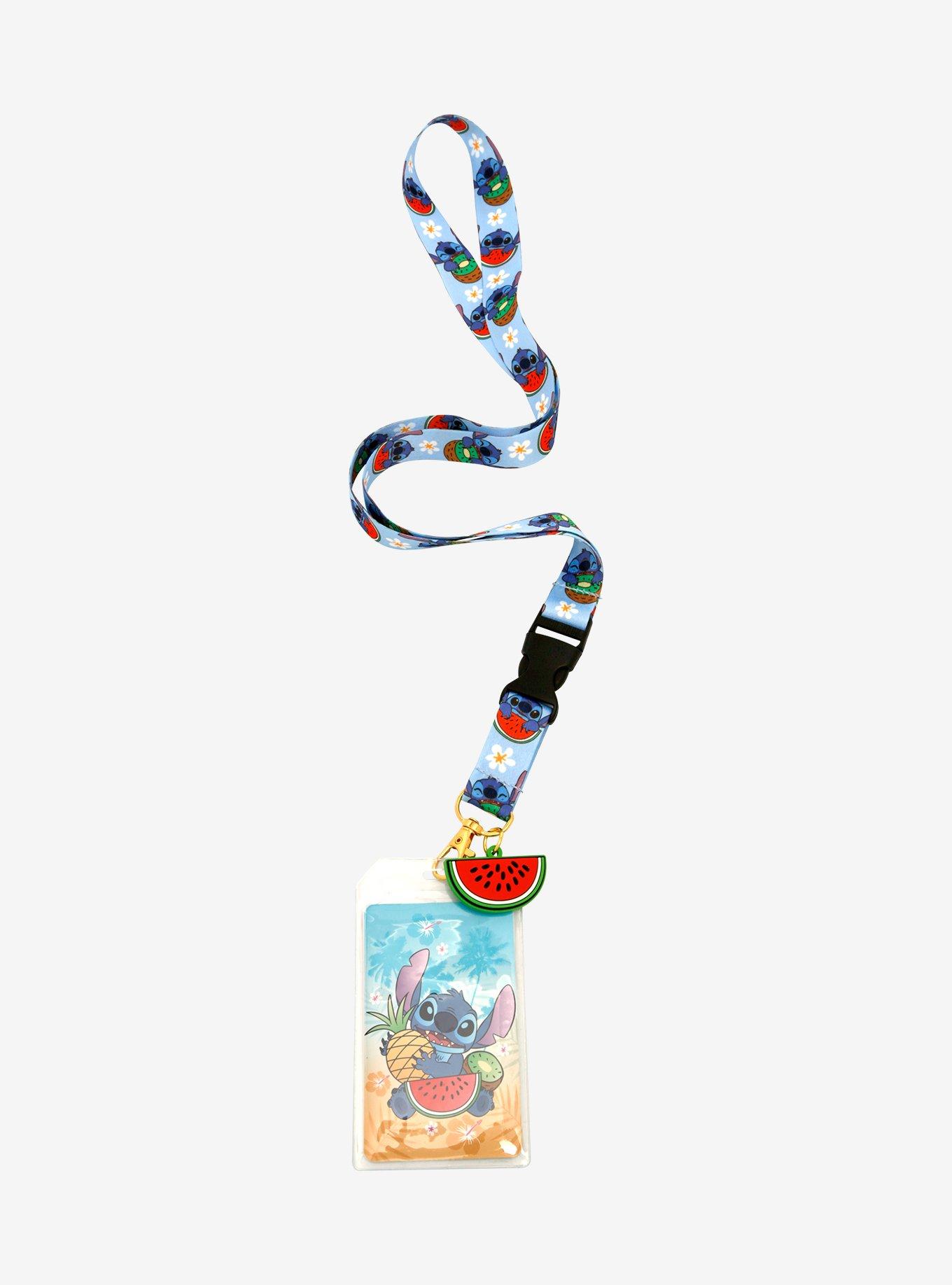 Disney Lilo & Stitch Watermelon Lanyard &mdash; BoxLunch Exclusive, , hi-res