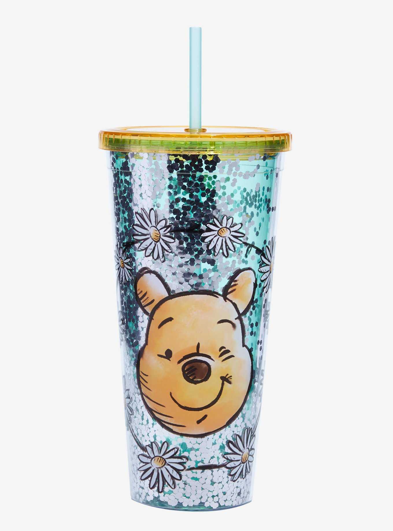 Disney Winnie The Pooh Daisy Glitter Acrylic Travel Cup, , hi-res