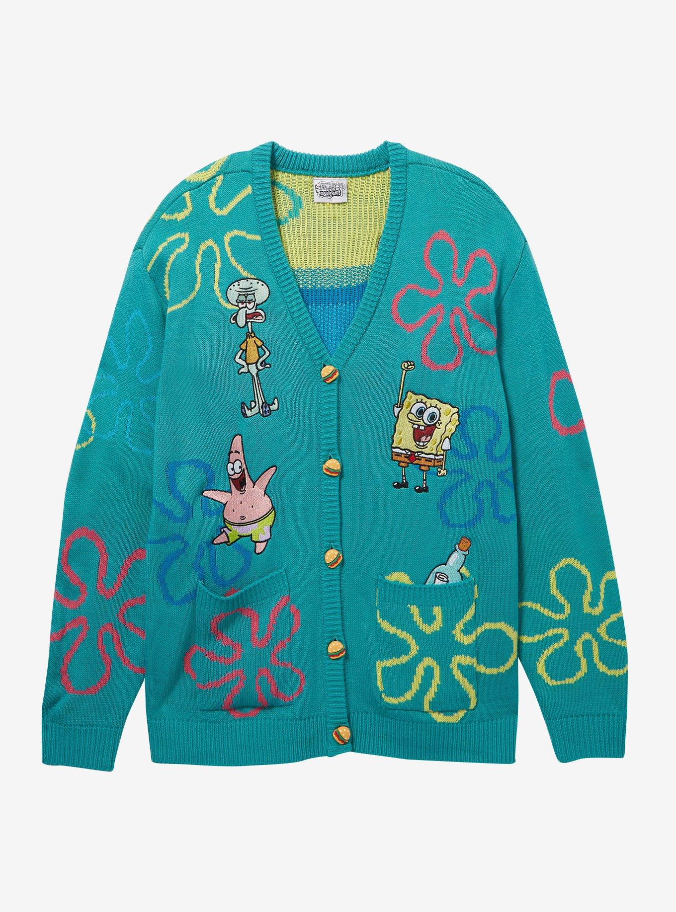 SpongeBob SquarePants Bikini Bottom Cardigan Plus Size, MULTI, hi-res