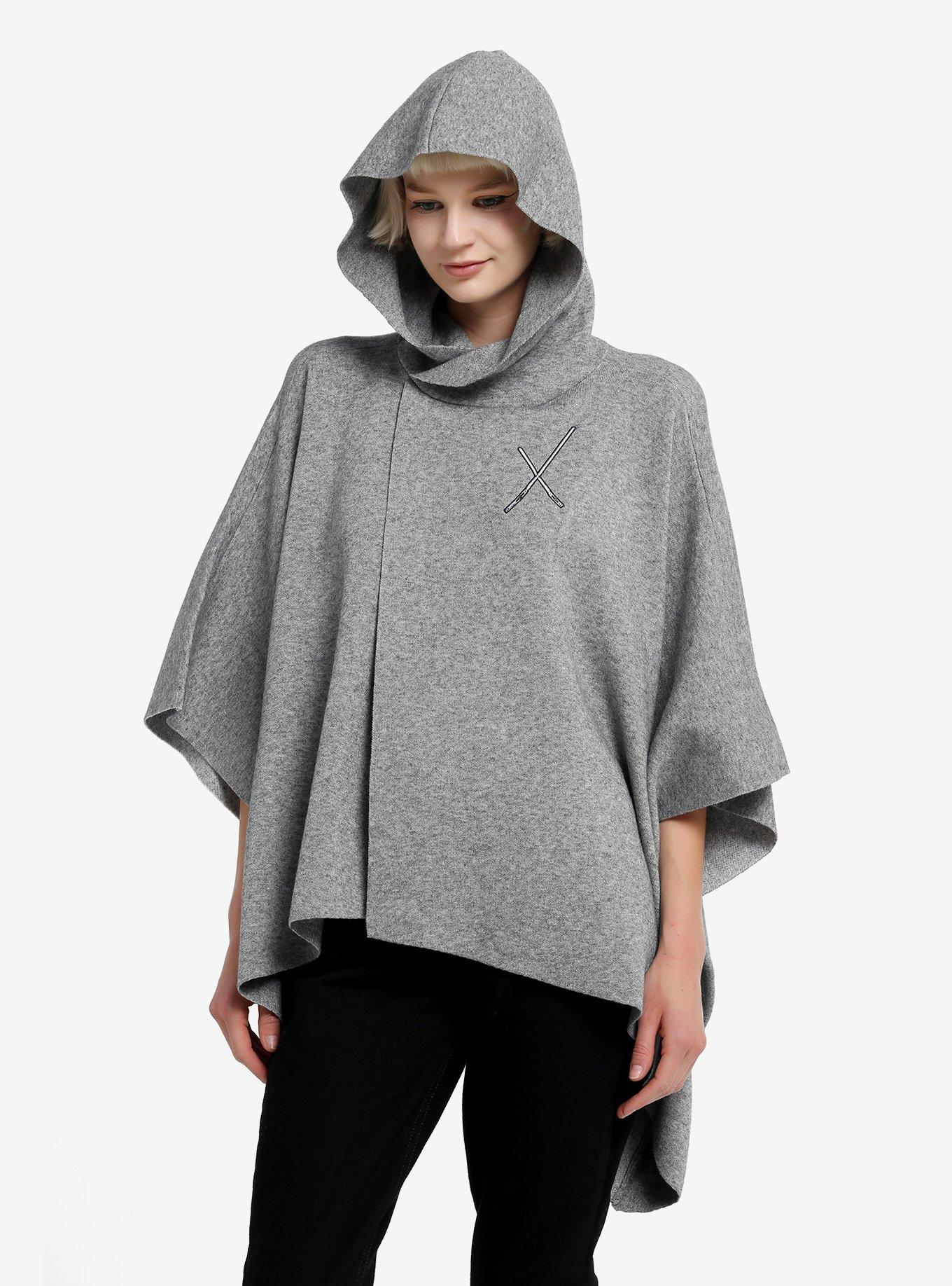 Her Universe Star Wars Ahsoka Tano Lightsabers Hooded Cape Her Universe Exclusive, LIGHT GREY, hi-res