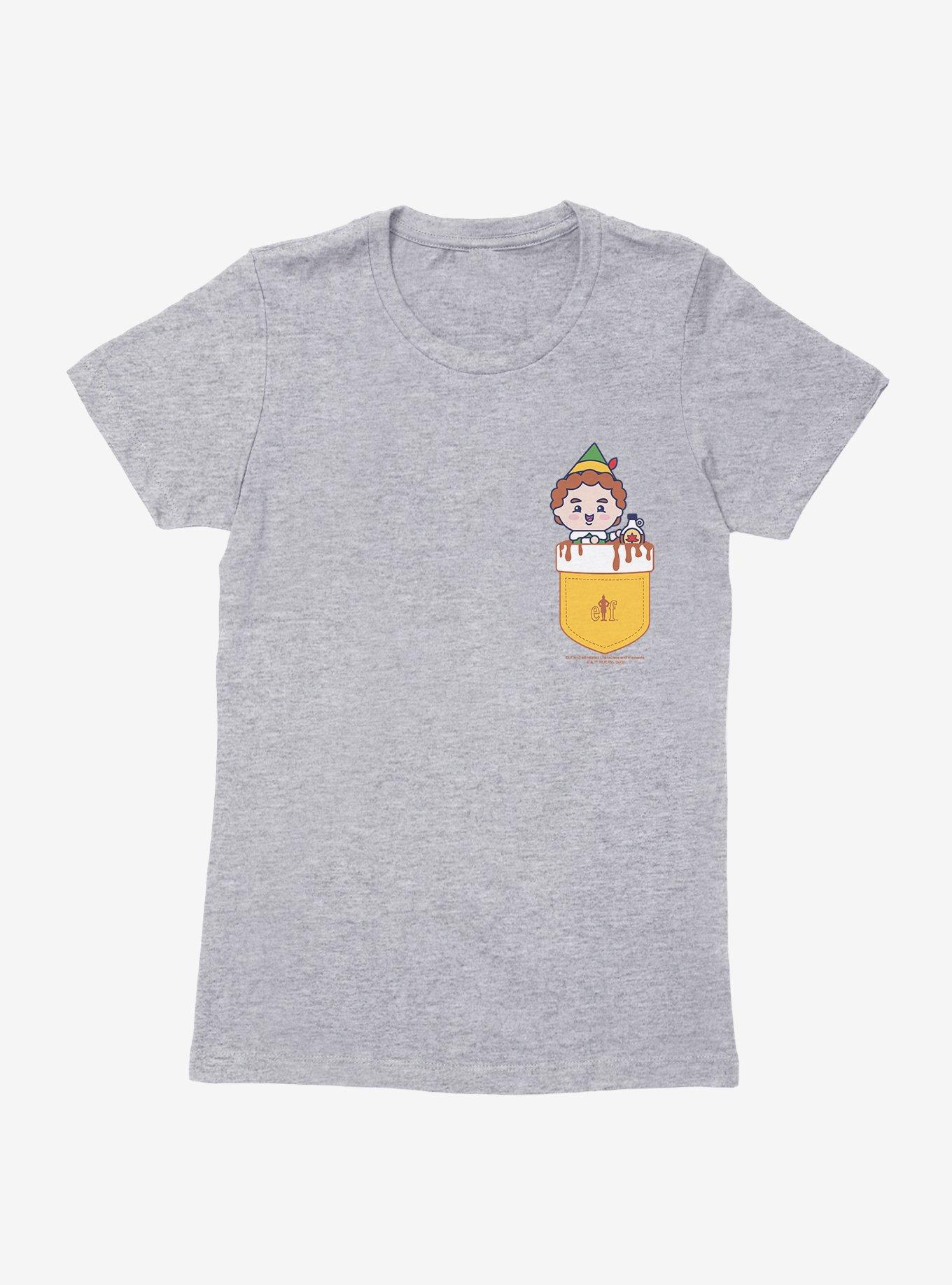 Elf Maple Syrup Faux Pocket Womens T-Shirt