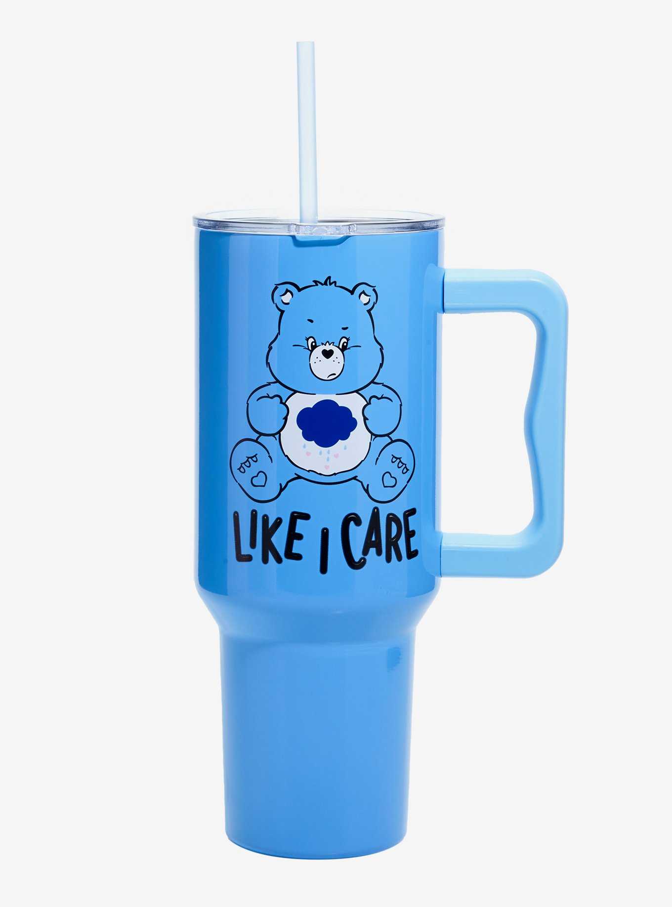 Care Bears Grumpy Bear Like I Care Stainless Steel Travel Cup, , hi-res