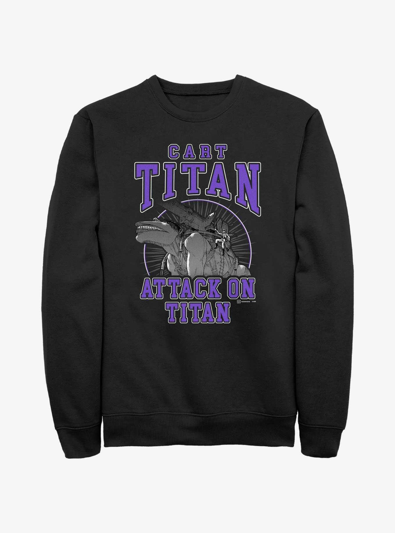 Attack on Titan Cart Titan Jersey Sweatshirt, , hi-res