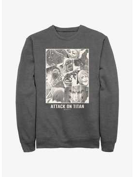Attack on Titan Titan Collage Sweatshirt, , hi-res