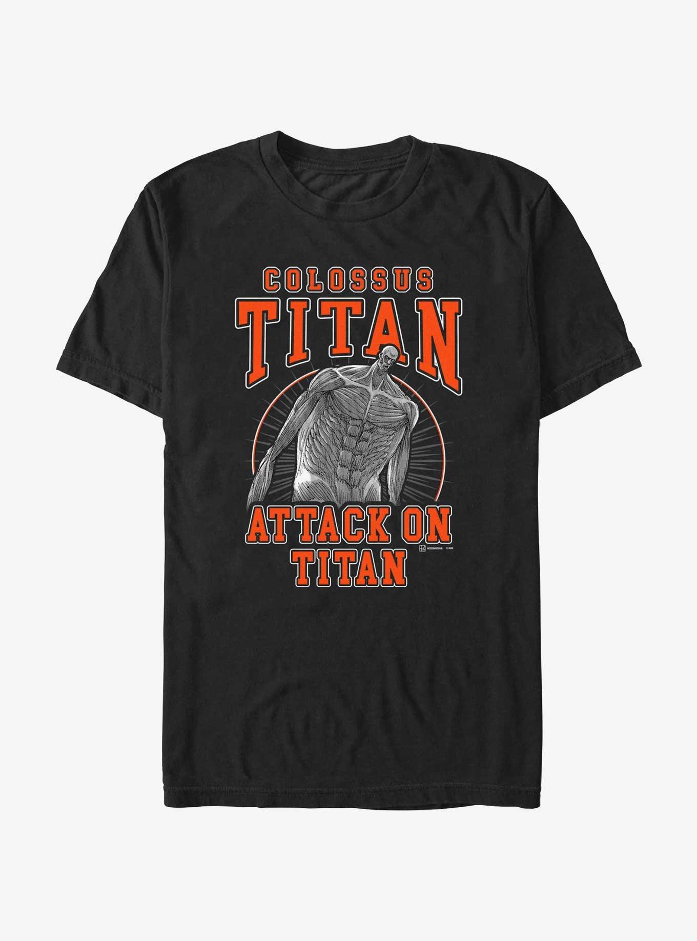 Attack on Titan Colossus Titan Jersey T-Shirt, BLACK, hi-res