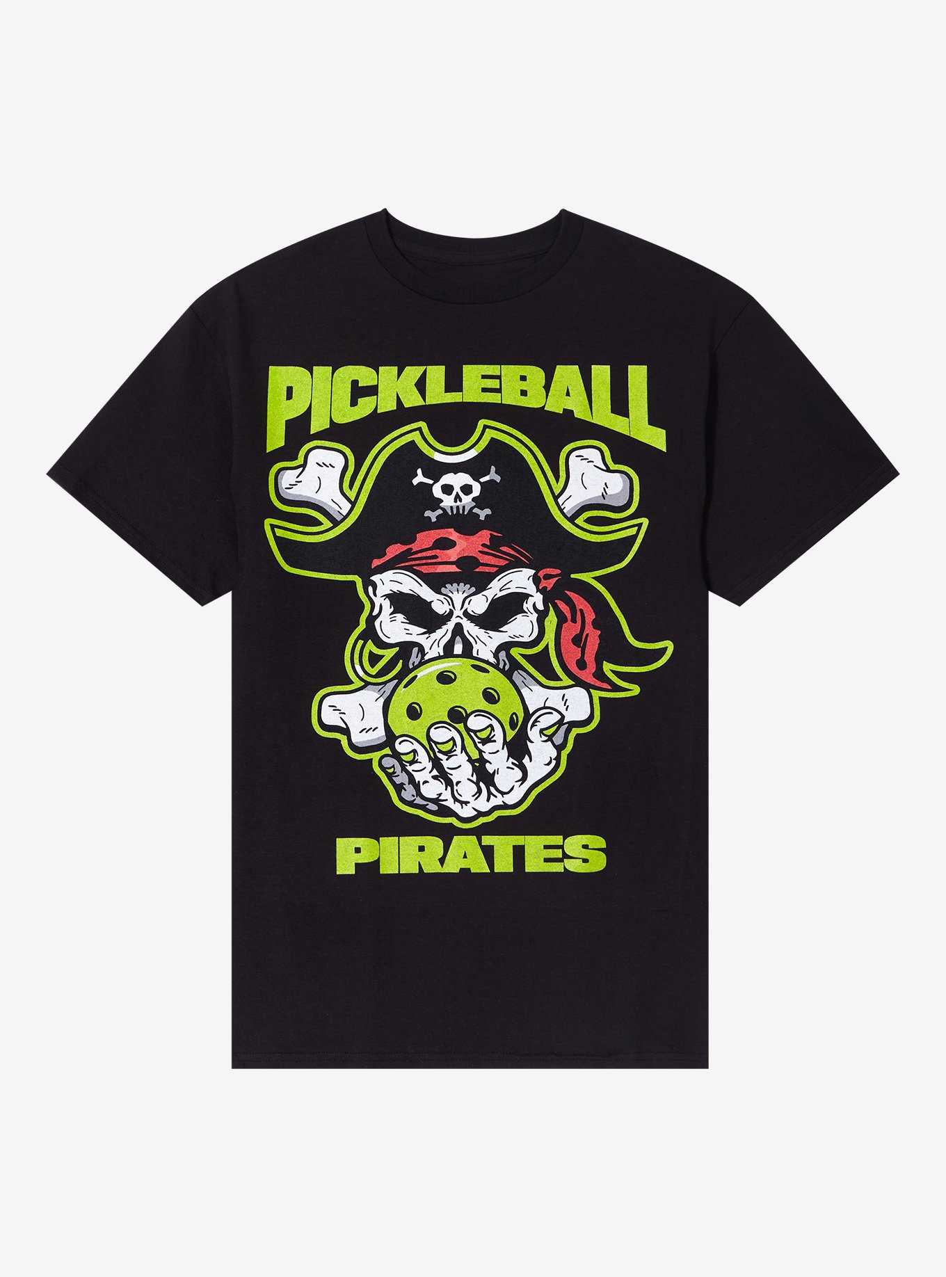 Pickleball Pirates Skull T-Shirt, , hi-res