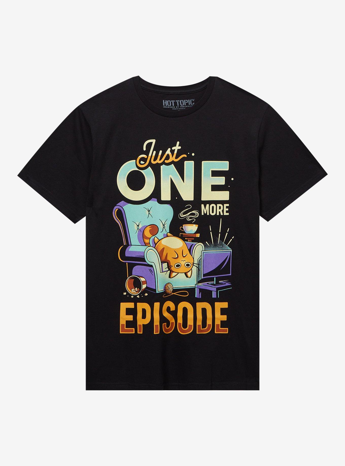 One More Episode Cat T-Shirt By Snouleaf