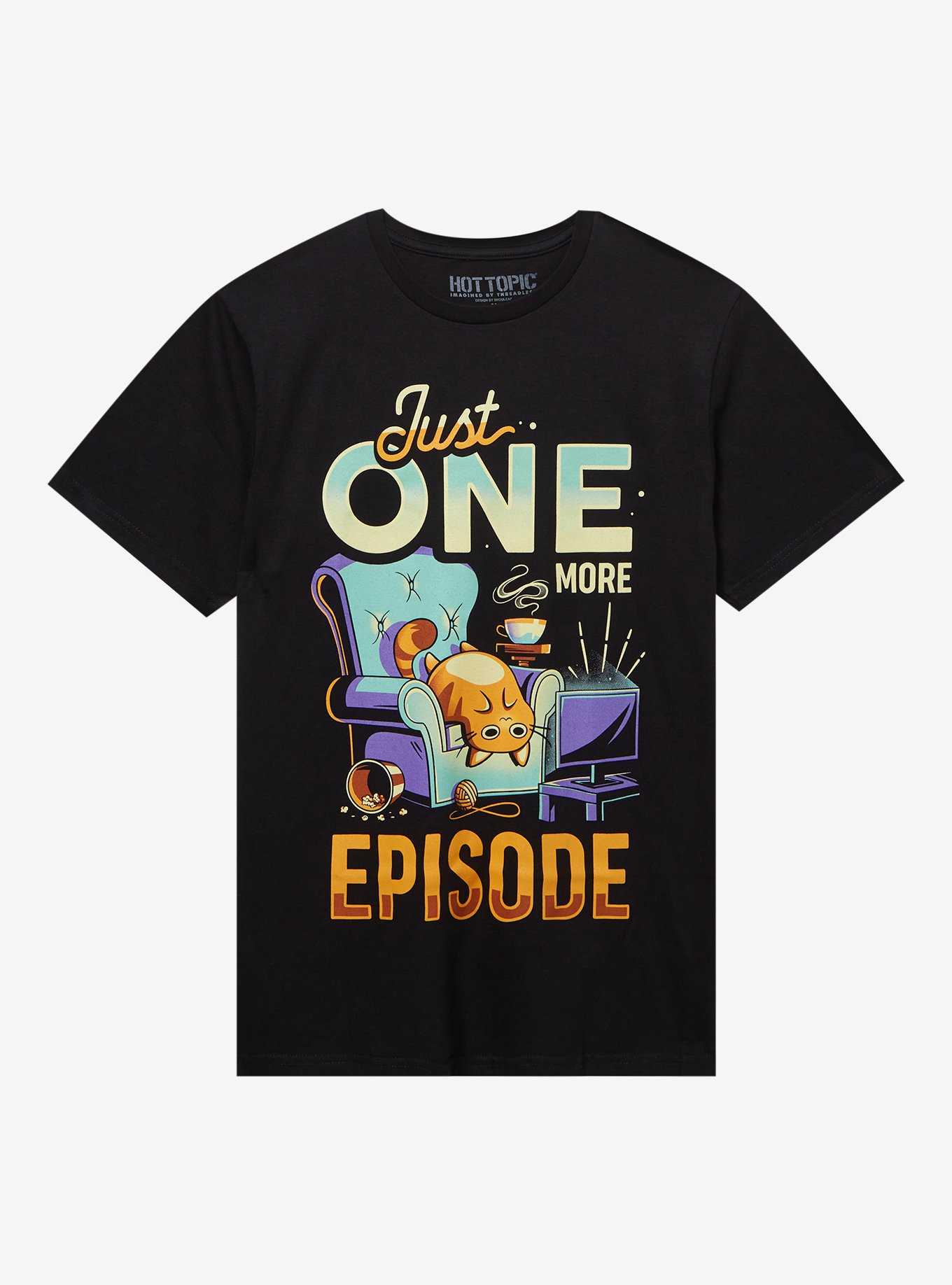 One More Episode Cat T-Shirt By Snouleaf, , hi-res