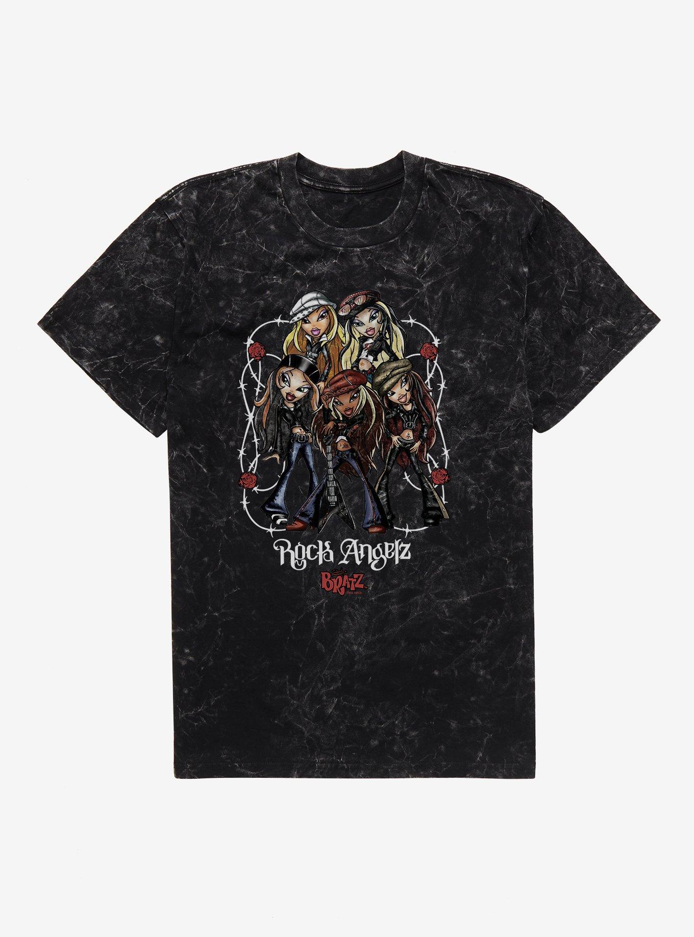Bratz Rock Angelz Barbedwire Roses Mineral Wash T-Shirt, , hi-res