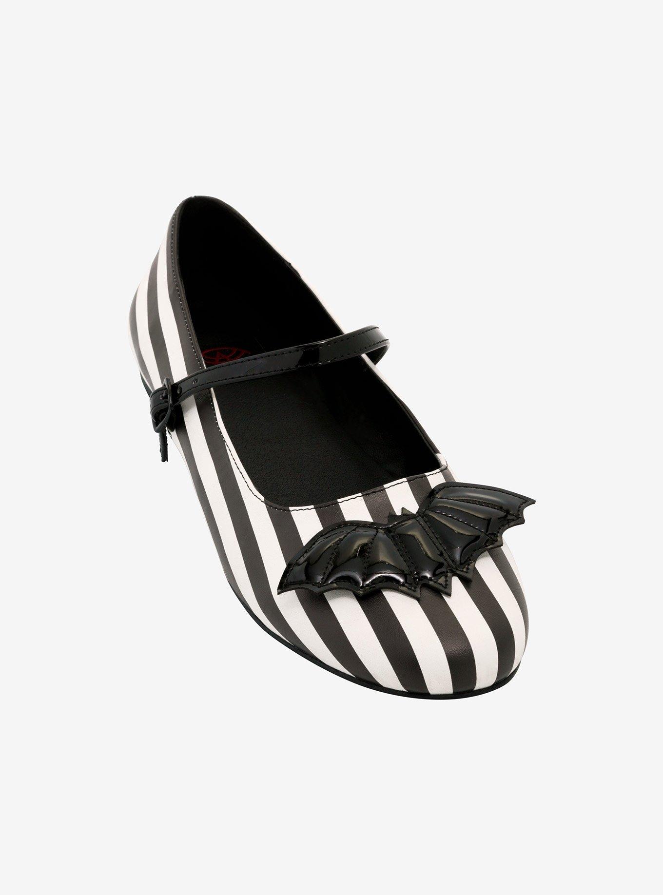 Strange Cvlt Stripe Bat Flats, , hi-res