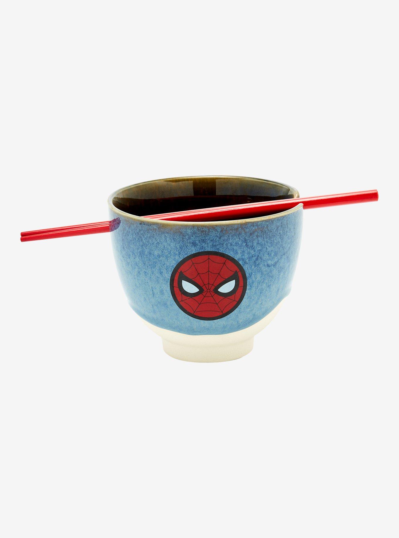 Marvel Spider-Man Mask Ramen Bowl & Chopsticks — BoxLunch Exclusive