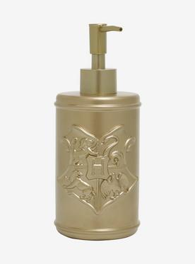 Harry Potter Hogwarts Crest Gold Soap Dispenser