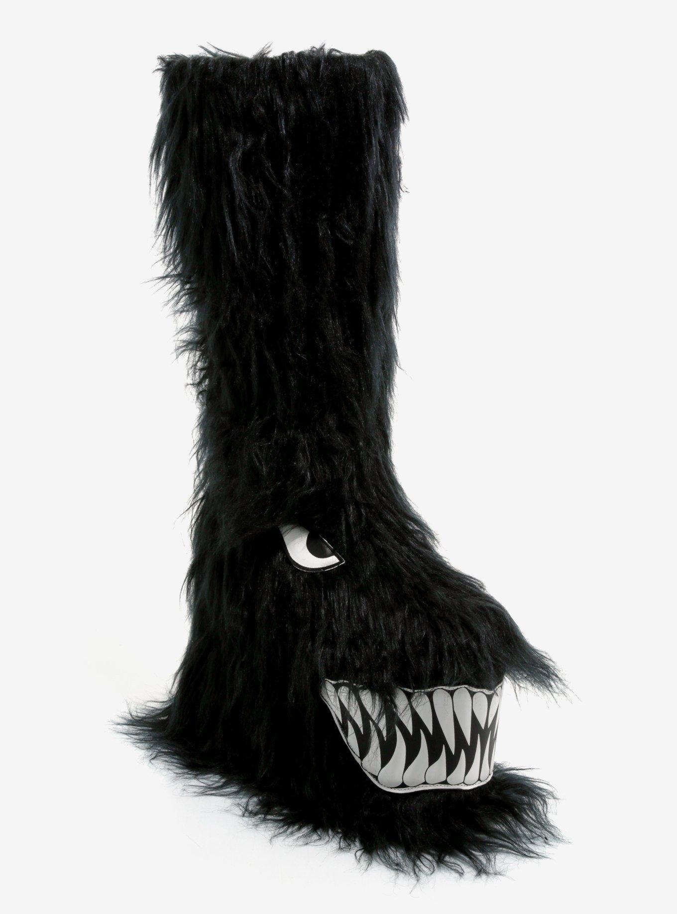 Furry platform boots hotsell