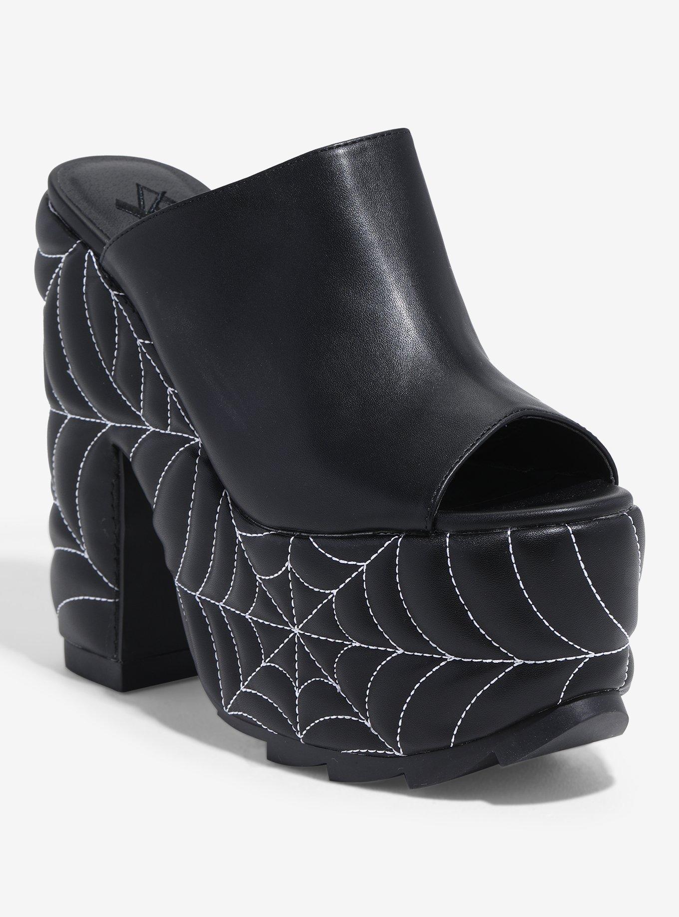 YRU Dream Spiderweb Platform Heels, MULTI, hi-res