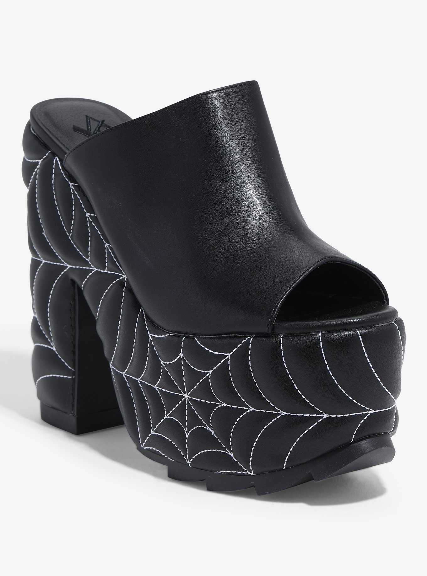 YRU Dream Spiderweb Platform Heels, , hi-res