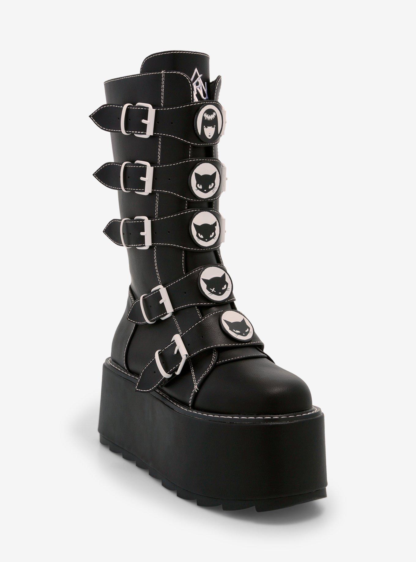 TRU Emily The Strange Black Platform Boots, , hi-res