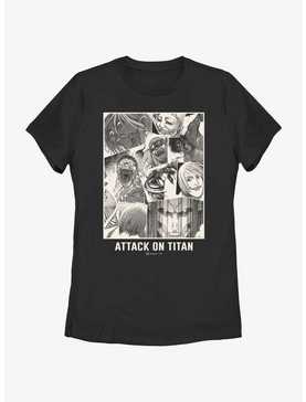 Attack on Titan Titan Collage Womens T-Shirt, , hi-res