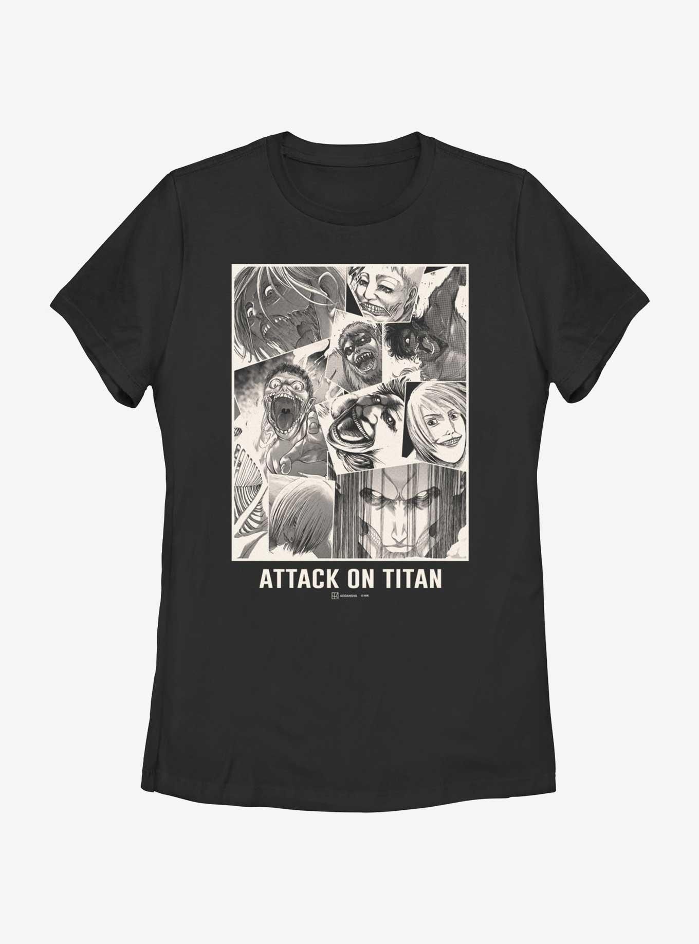 Attack on Titan Titan Collage Womens T-Shirt, , hi-res