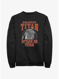 Attack on Titan Colossus Titan Jersey Sweatshirt, BLACK, hi-res