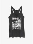 Attack on Titan Levi On The Hill Womens Tank, BLK HTR, hi-res