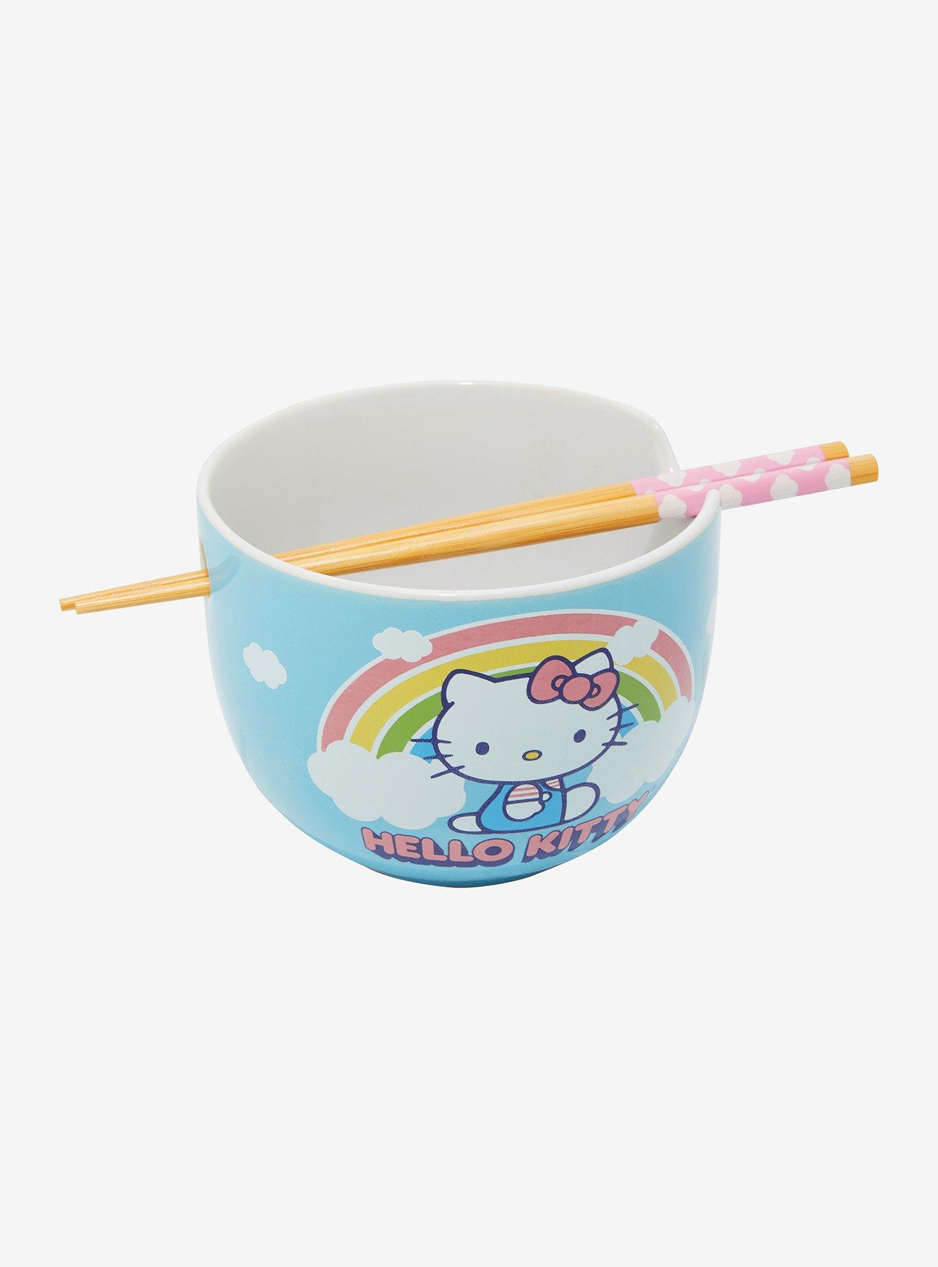 Hello Kitty Rainbow Ramen Bowl With Chopsticks, , hi-res