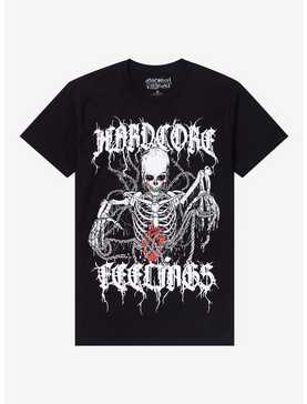 Hardcore Feelings Skeleton T-Shirt By Global Threat, , hi-res