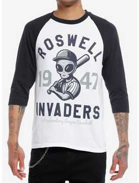 Roswell Invaders Baseball Raglan T-Shirt, , hi-res