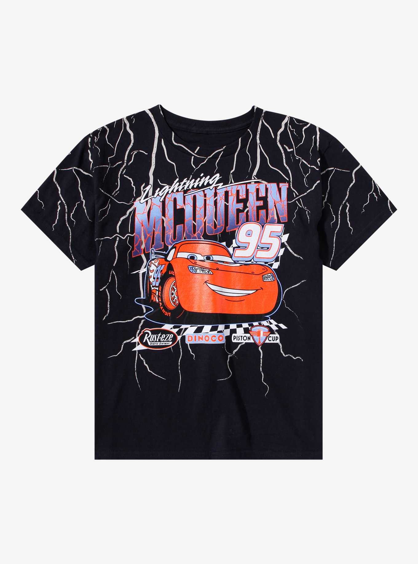 Disney Pixar Cars Lightning McQueen Racing Youth T-Shirt - BoxLunch Exclusive, , hi-res