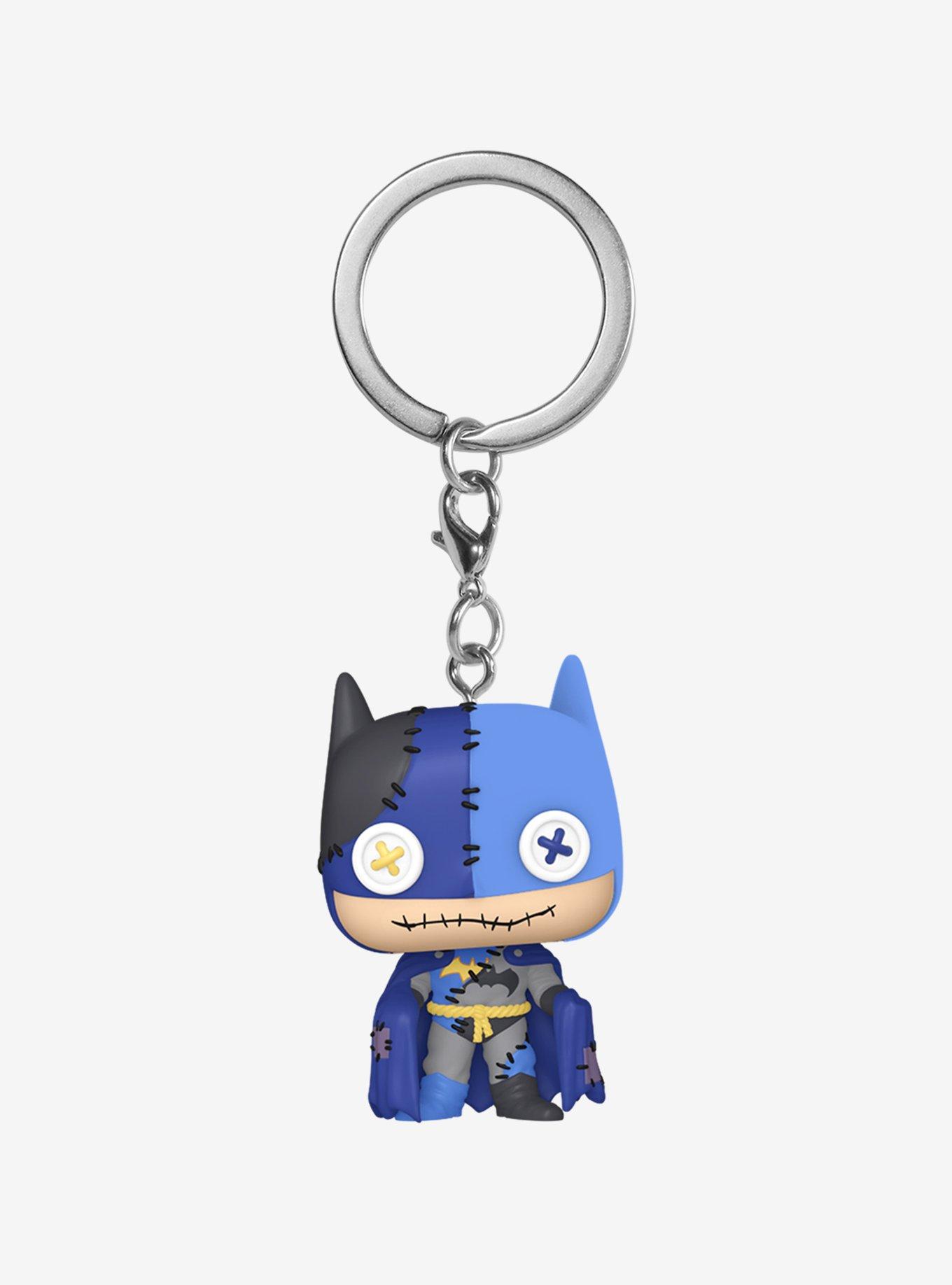 Funko DC Comics Batman Pocket Pop! Patchwork Batman Vinyl Key Chain, , hi-res