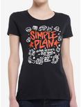 Simple Plan No Pads, No Helmets...Just Balls 20th Anniversary Girls T-Shirt, BLACK, hi-res