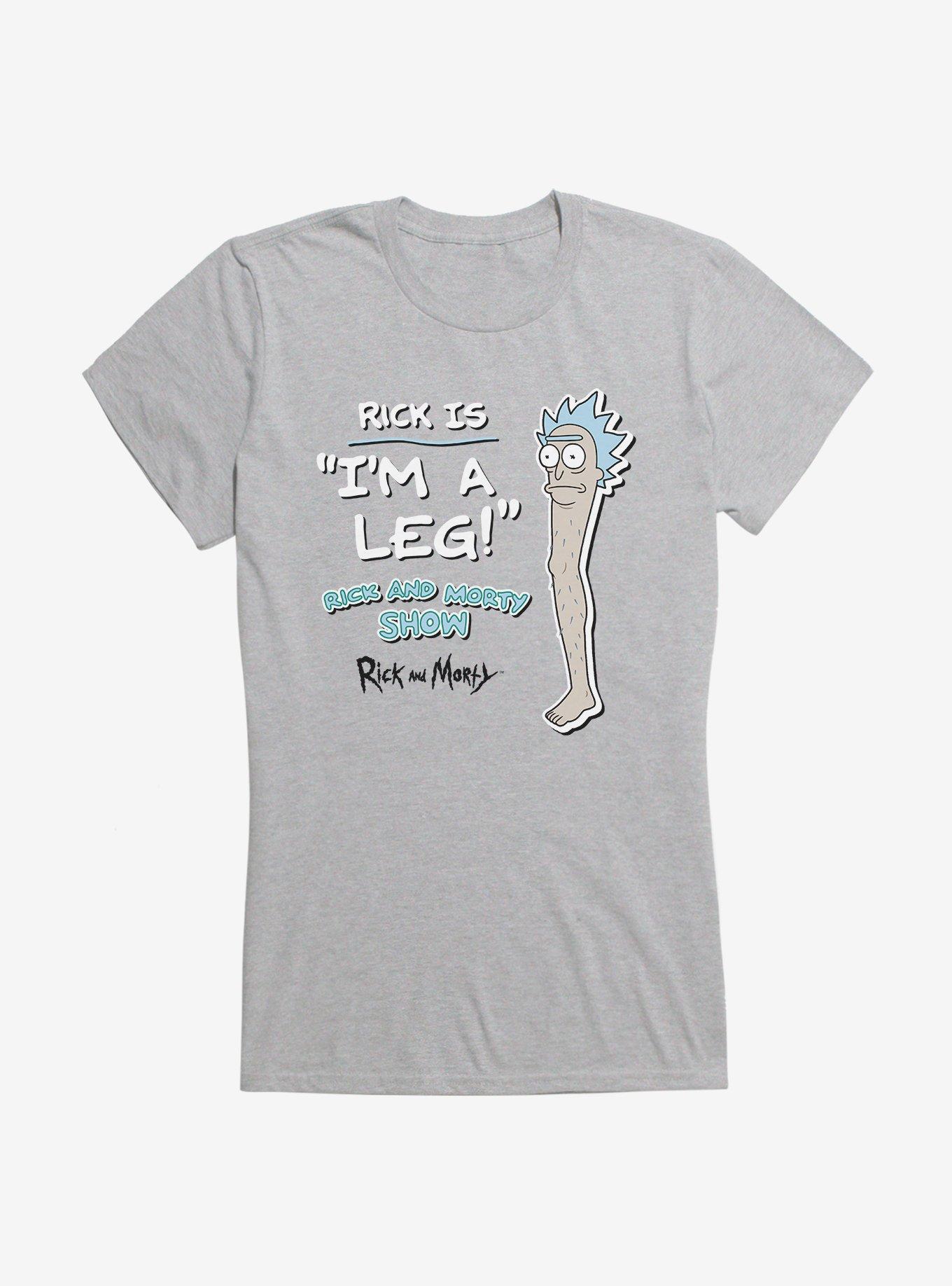 Rick And Morty Rick Is A Leg Girls T-Shirt, , hi-res