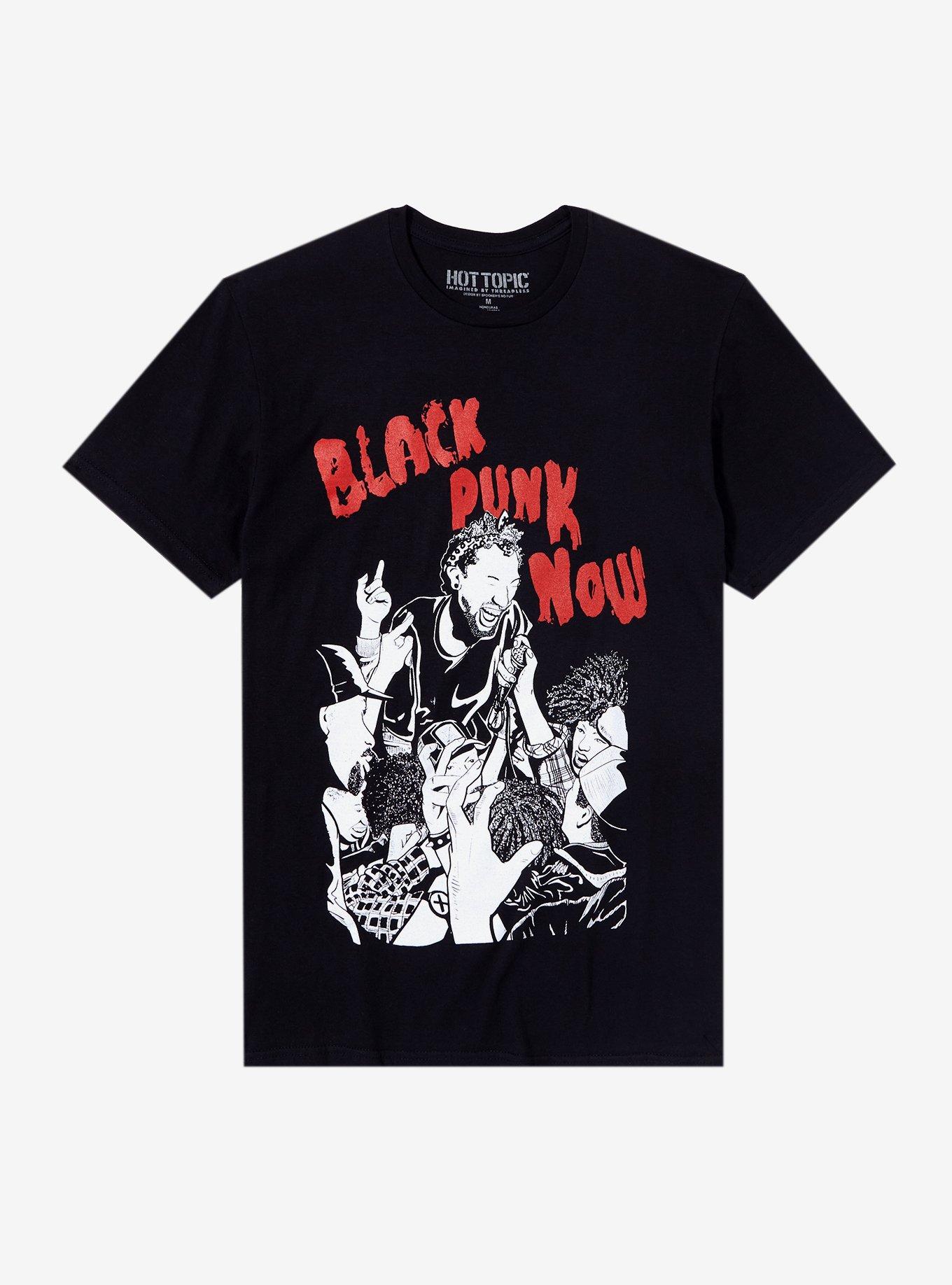 Black Punk Now Singing Together T-Shirt By Spooner's No Fun, BLACK, hi-res