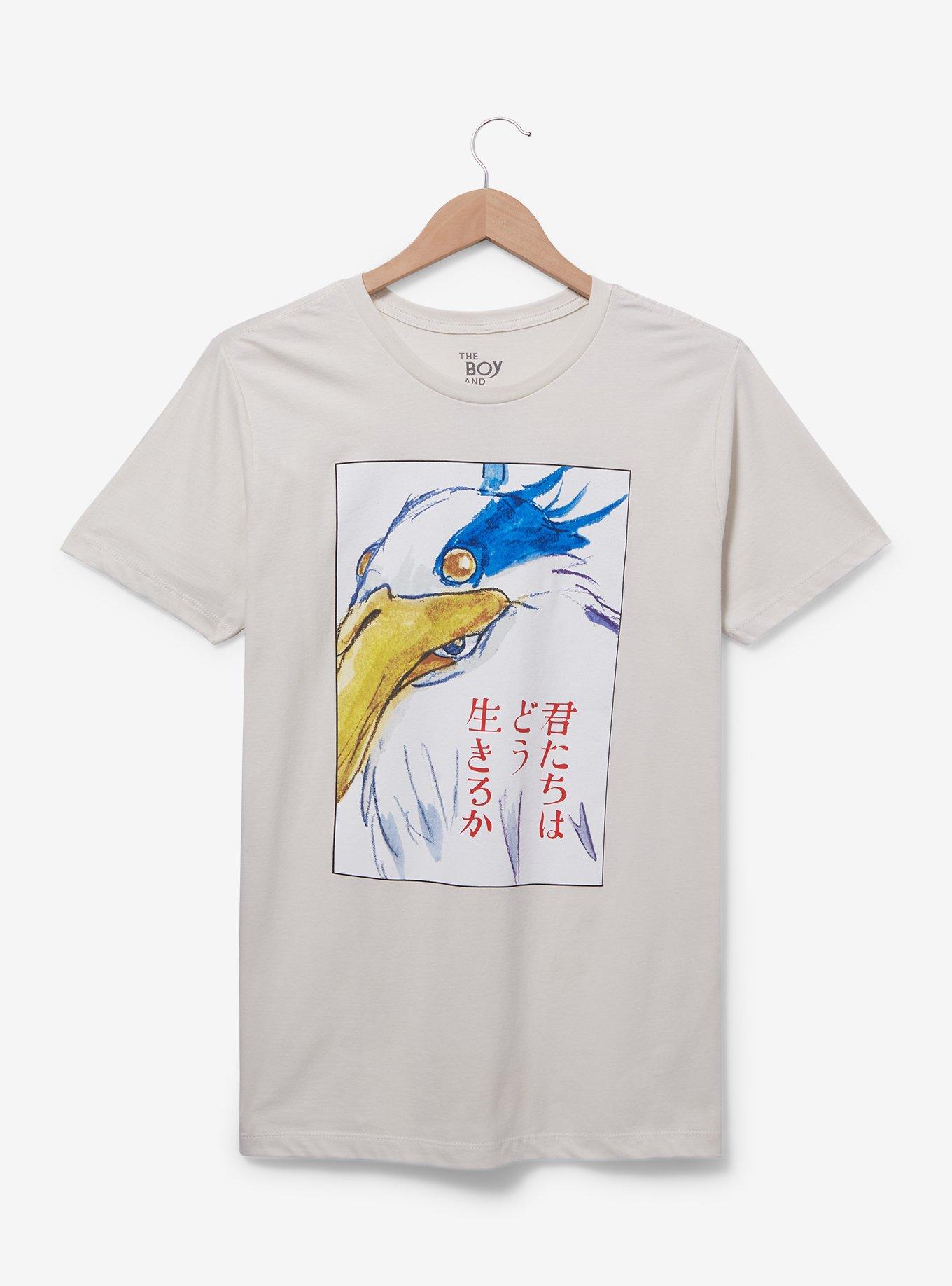 Studio Ghibli The Boy and the Heron Poster T-Shirt — BoxLunch Exclusive, BLACK, hi-res