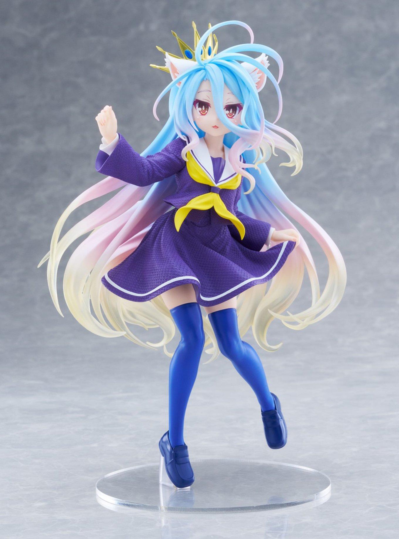 Taito No Game No Life Coreful Shiro Figure (Cat Ear School Uniform Ver.), , hi-res