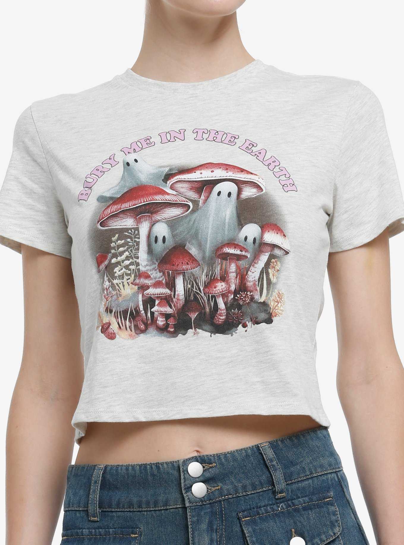 Thorn & Fable Bury Me In The Earth Girls Crop T-Shirt, , hi-res