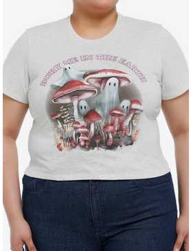 Thorn & Fable Bury Me In The Earth Girls Crop T-Shirt Plus Size, , hi-res