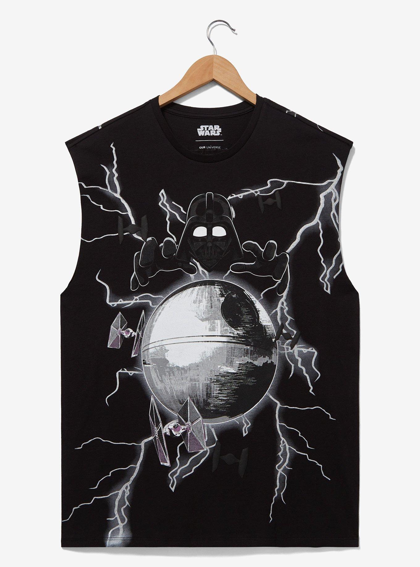 Our Universe Star Wars Darth Vader Order 66 Lightning Tank Top - BoxLunch Exclusive, BLACK, hi-res