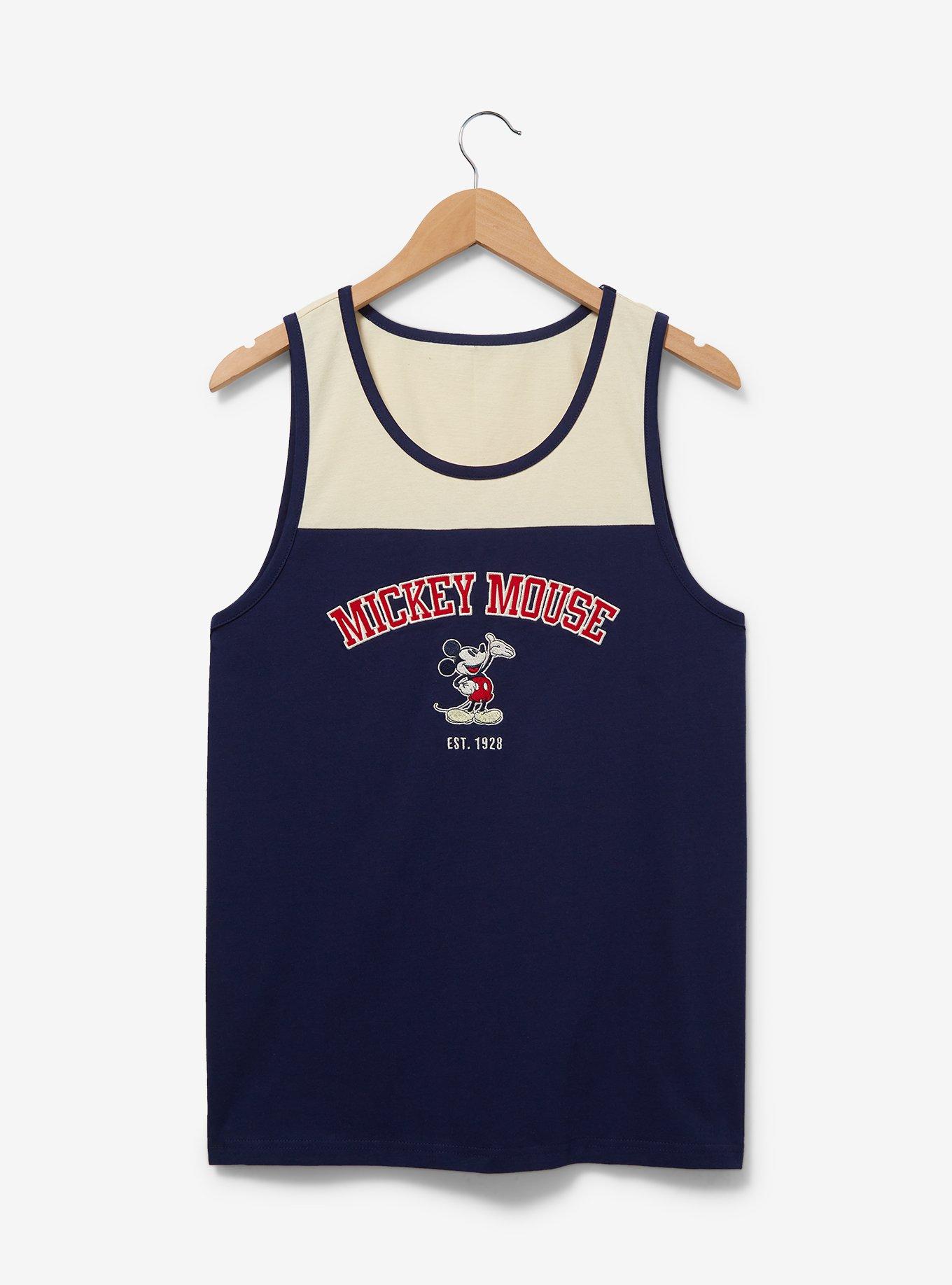 Disney Mickey Mouse Panel Tank - BoxLunch Exclusive, NAVY, hi-res