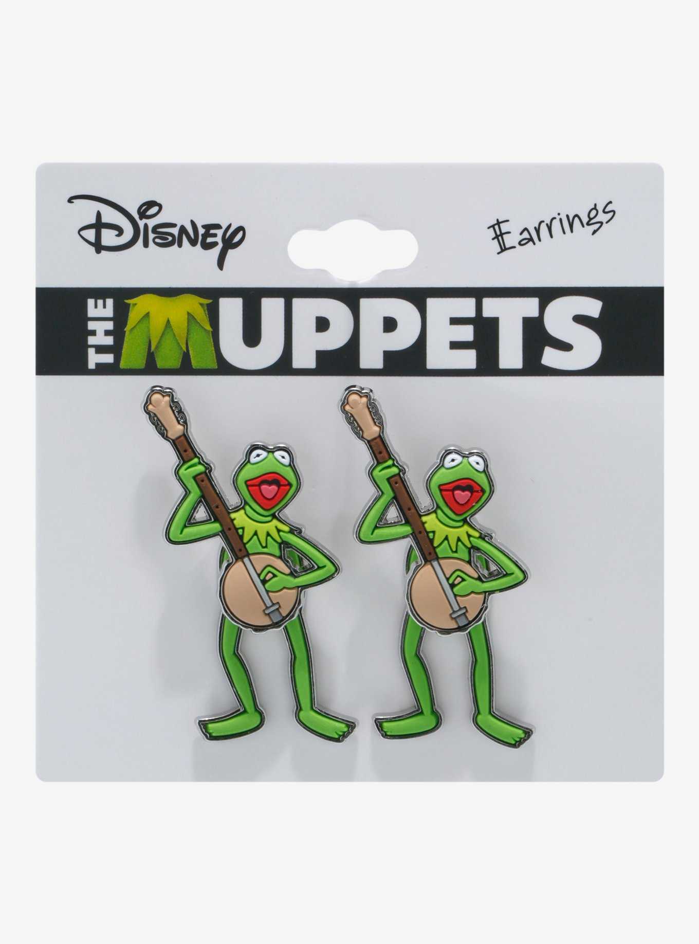 Disney The Muppets Kermit Banjo Front/Back Earrings, , hi-res