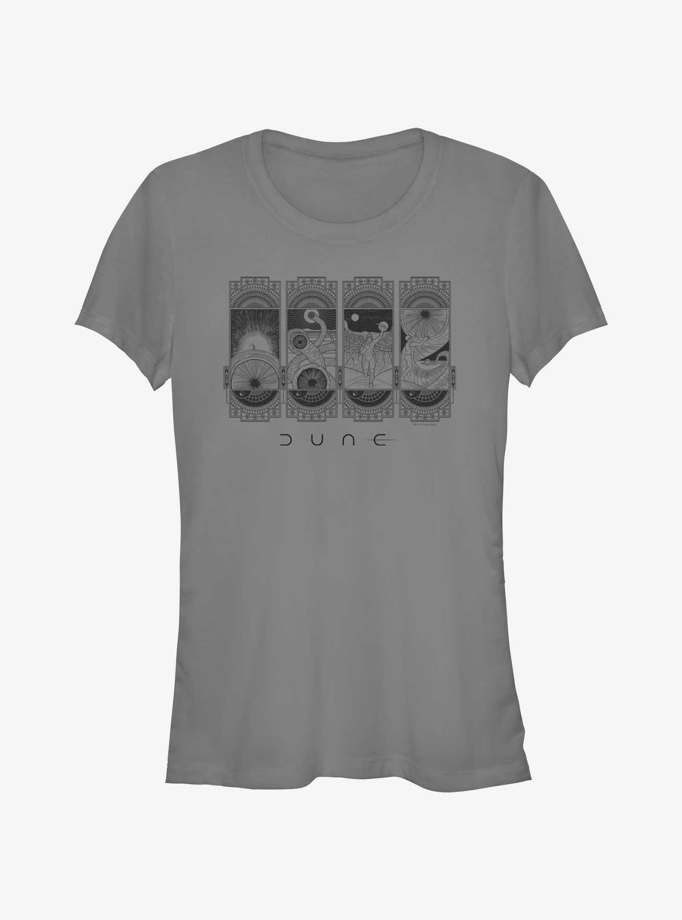 Dune: Part Two Pictograms Girls T-Shirt, CHARCOAL, hi-res