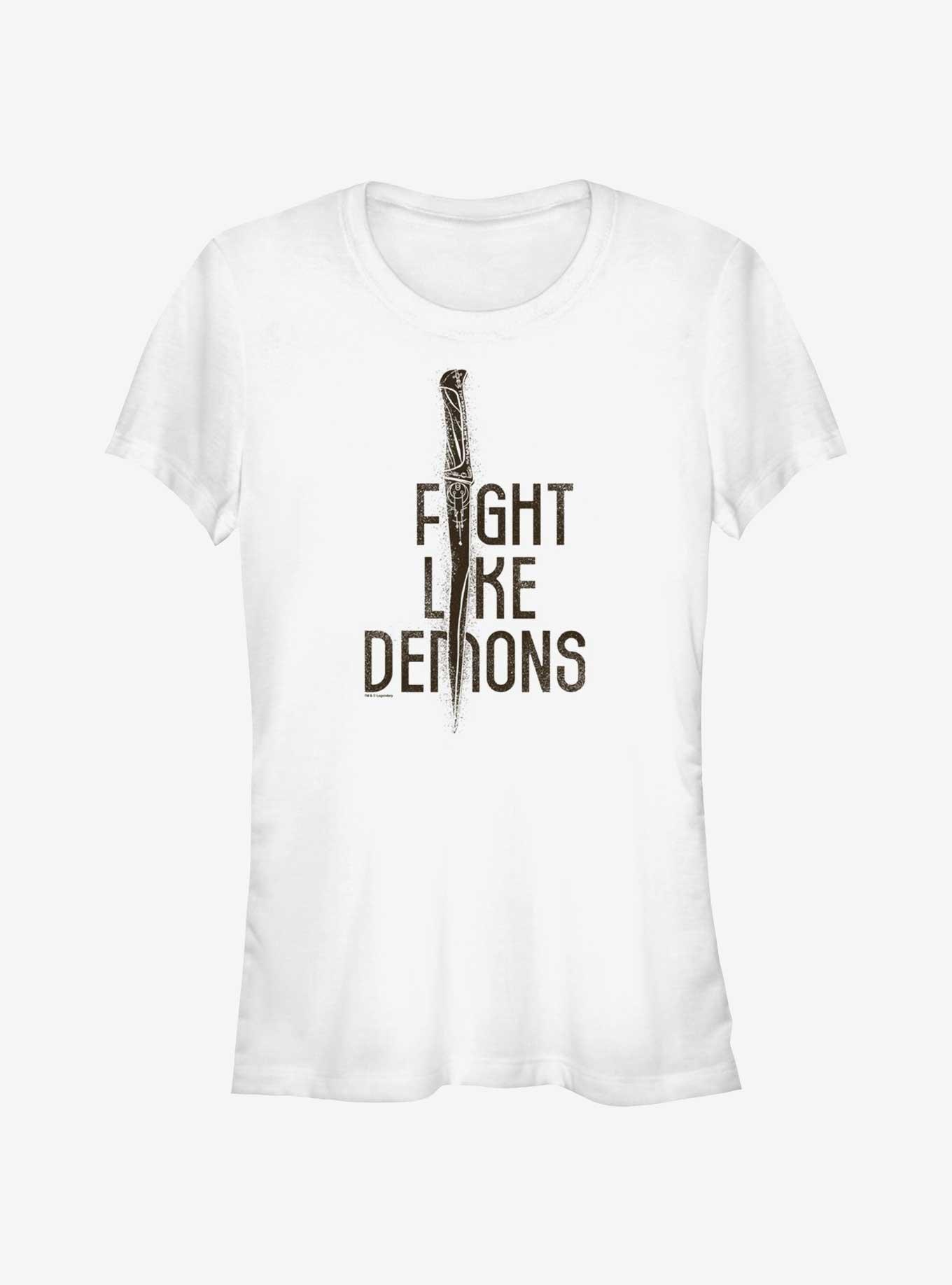 Dune: Part Two Fight Like Demons Girls T-Shirt, WHITE, hi-res
