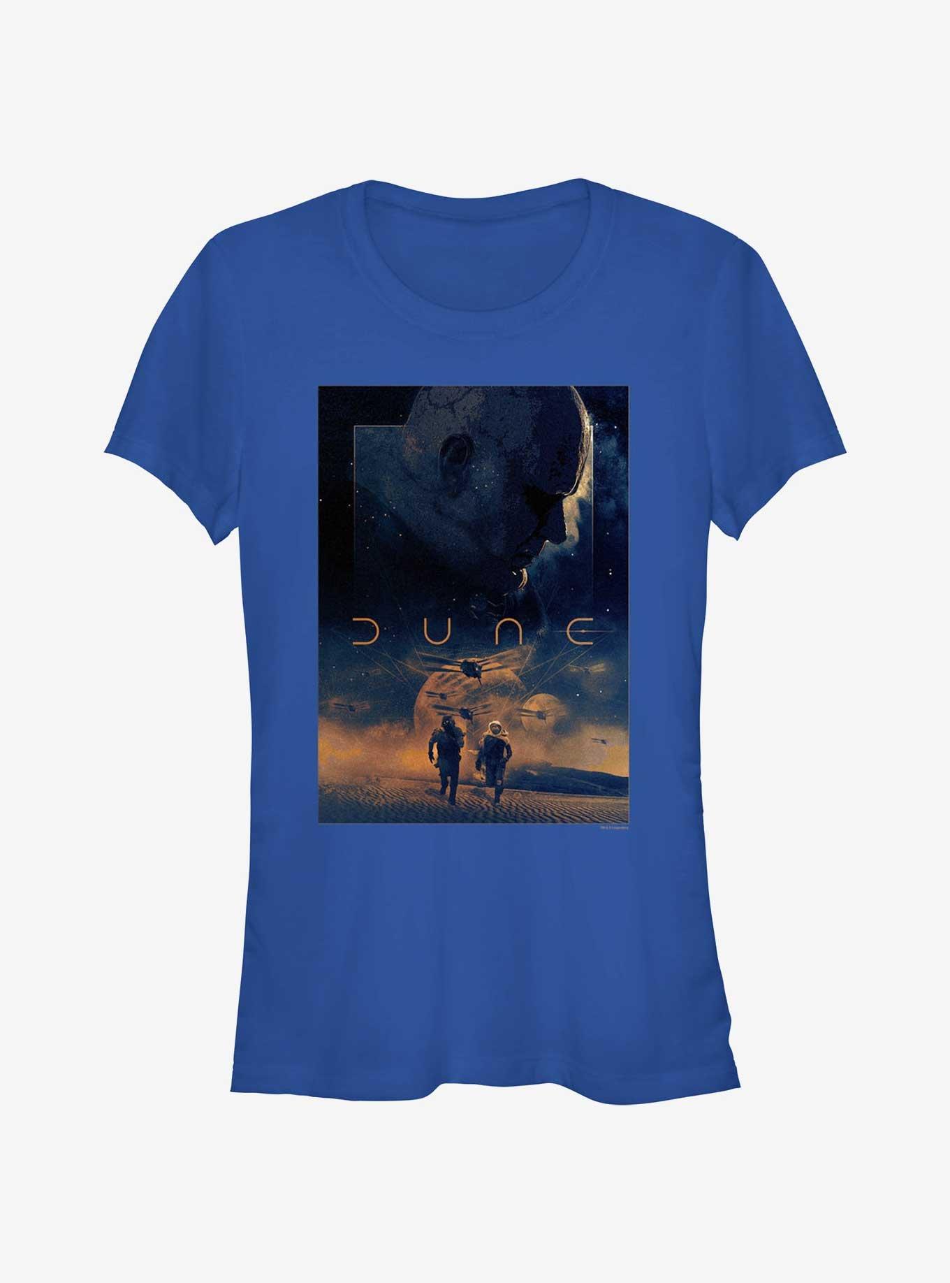 Dune: Part Two Harkonnen Chase Poster Girls T-Shirt, ROYAL, hi-res